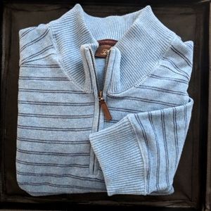 ⭐ Half-Zip Striped Pullover Sweaters